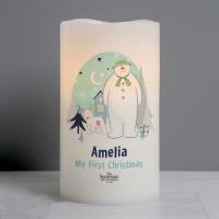 Personalised The Snowman and the Snowdog LED Candle Extra Image 2 Preview